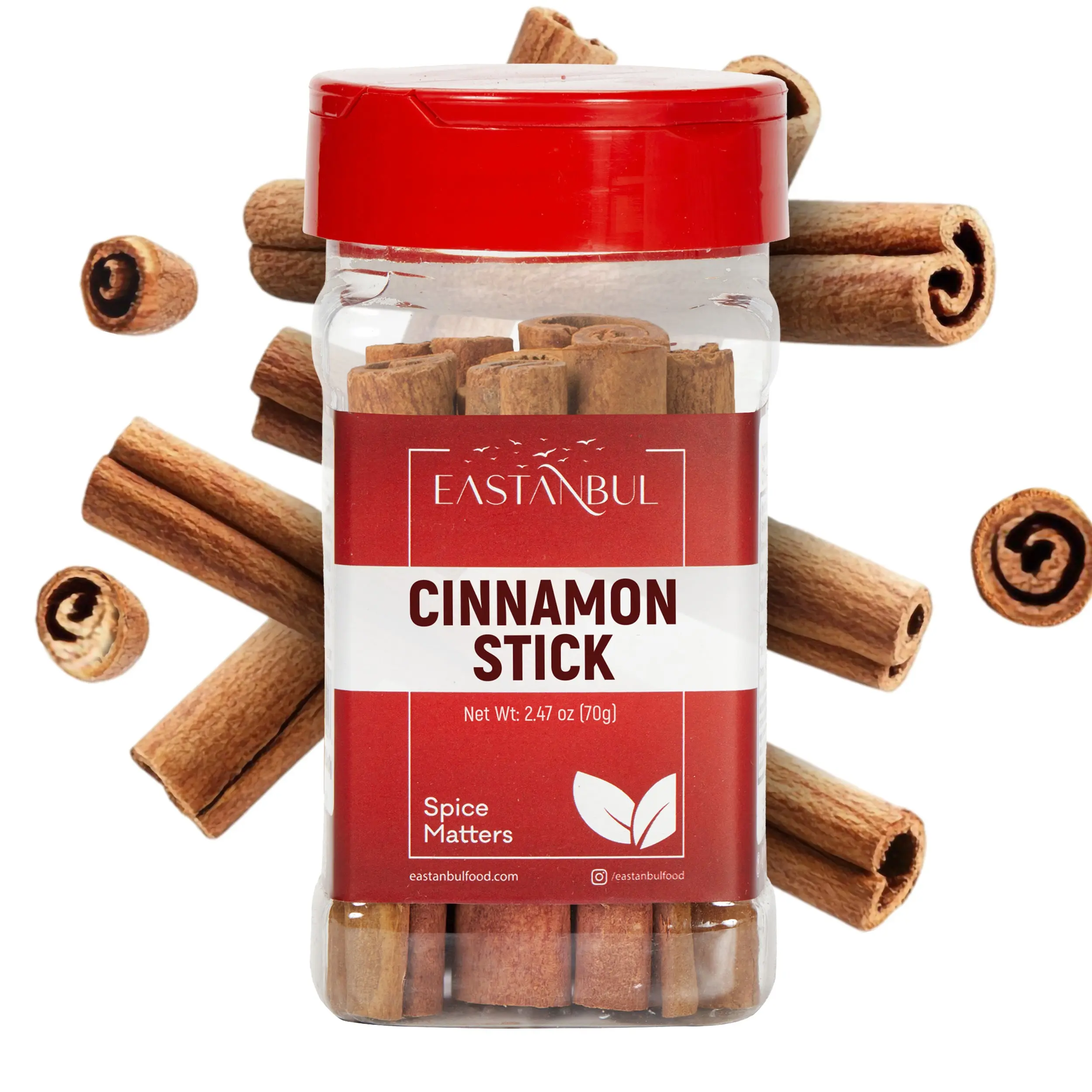 Eastanbul Cinnamon Sticks Whole Cinnamon Sticks Whole Cinamon Saigon 2.47oz Natural Clean Vegan Non-GMO Spice Matters