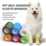 Disposable Dog Paw Protectors (6 Rolls, 177 Inches Length) - Strong Self-Adhesive, Waterproof, Stain-Resistant, Slip-Resistant, Stretch Fabric, Skin-Friendly, Hygienic, Universal Design, Eco-Friendly, for Dogs Over 20 lbs, Travel, Random Outings