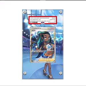 [Display Case]Pokemon Nessa VV 183/185, AVT SR Full Art 111/100 - Extended Art Pokemon "PSA" Graded Card Display Case