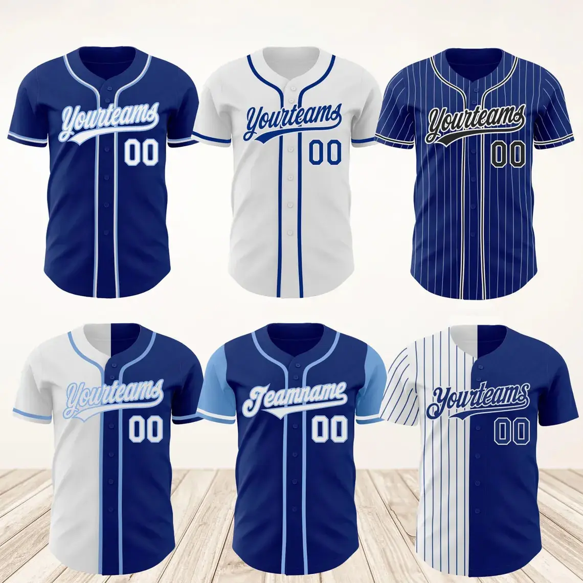 Personalized Team Name-Number Men's Baseball Jersey Shirt, Custom Professional Uniform For Sports Fans (B90)