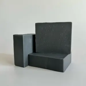 Organic Charcoal & Bentonite Clay Cleansing Detox Bar Soap Body Gentle Peppermint Combat Acne Moisturize Skin Antibacterial