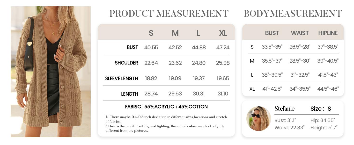 BTFBM Cable Knit Oversized Cardigan Sweaters for Women Trendy 2025 Fall Button Up Long Sleeve Winter Coat Cardigans#Clearance