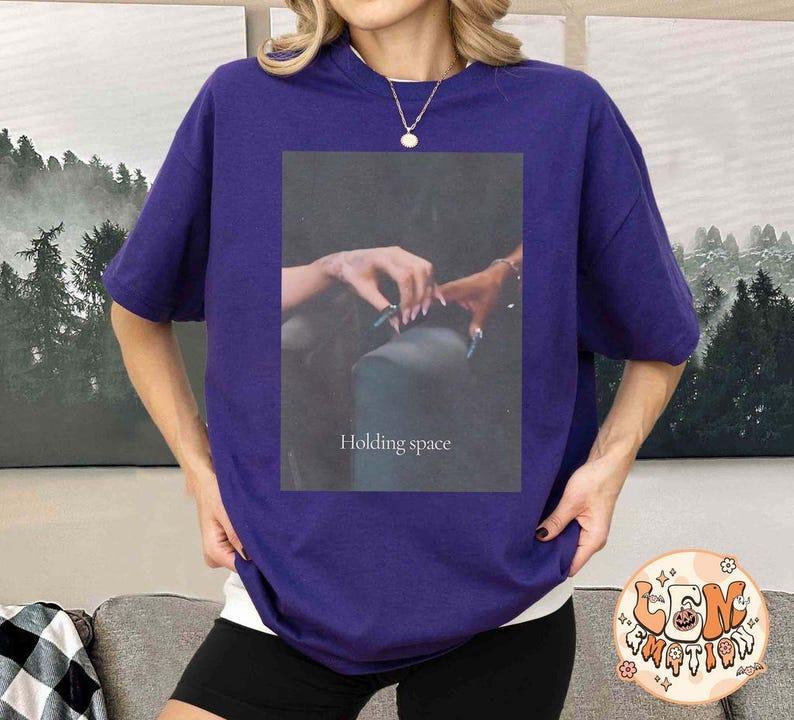 Sweatshirt and Comfort Colors  Retro Wicked Shirt, Holding Space Ariana Cynthia Finger Hold Defying Gravity Meme Wicked Movie Gift Broadway Shirt, Glinda Elphaba Shirt