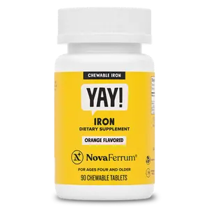 NovaFerrum YAY - 18mg Chewable Iron Supplement for Kids & Adults