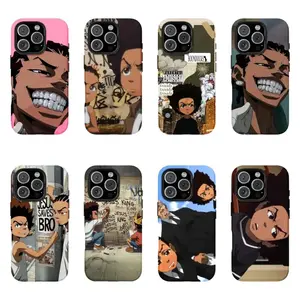Boondocks Riley Cartoon-Theme Durable Glossy Protective Phone Case for iPhone 17 16 15 14 13 12 11 Pro Max Plus