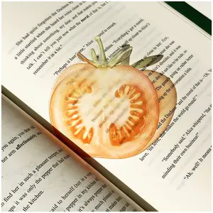 Fruit-Shaped Acrylic Bookmarks, Translucent Page Markers for Book Lovers, Cute Reading Accessories, Creative DIY Supplies, Back to School & Book Club Gifts