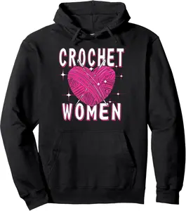 CROCHET WOMAN Crochet Hook Wool Mesh Needle Crochet Pullover Hoodie