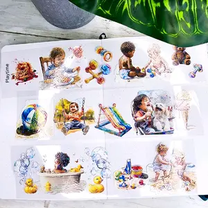 Playtime : Decorative P.E.T. tape : scrapbooking: Stickers: creative journaling : art : paper crafts