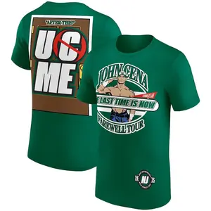 Men's Green John Cena Farewell Tour SummerSlam 2025 T-Shirt Professional Wrestler Tee For Man and Woman Unisex T-Shirt, Hoodie