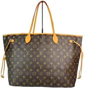 Pre-owned Louis Vuitton Leather Tote Bags GM Neverfull Monogram Canvas Tote Bag