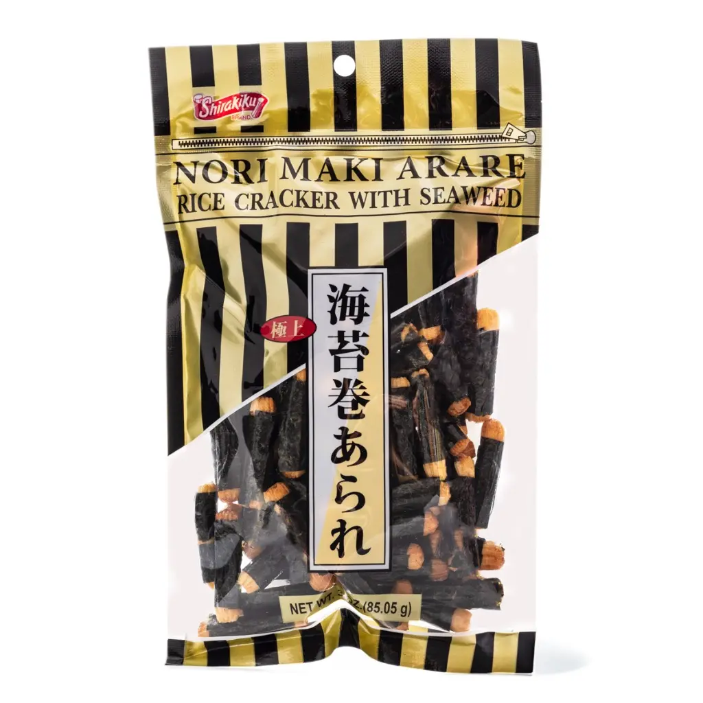 Shirakiku Norimaki Arare Seaweed Rice Cracker 85 g Shirakiku Norimaki Arare Seaweed Rice Cracker 85 g