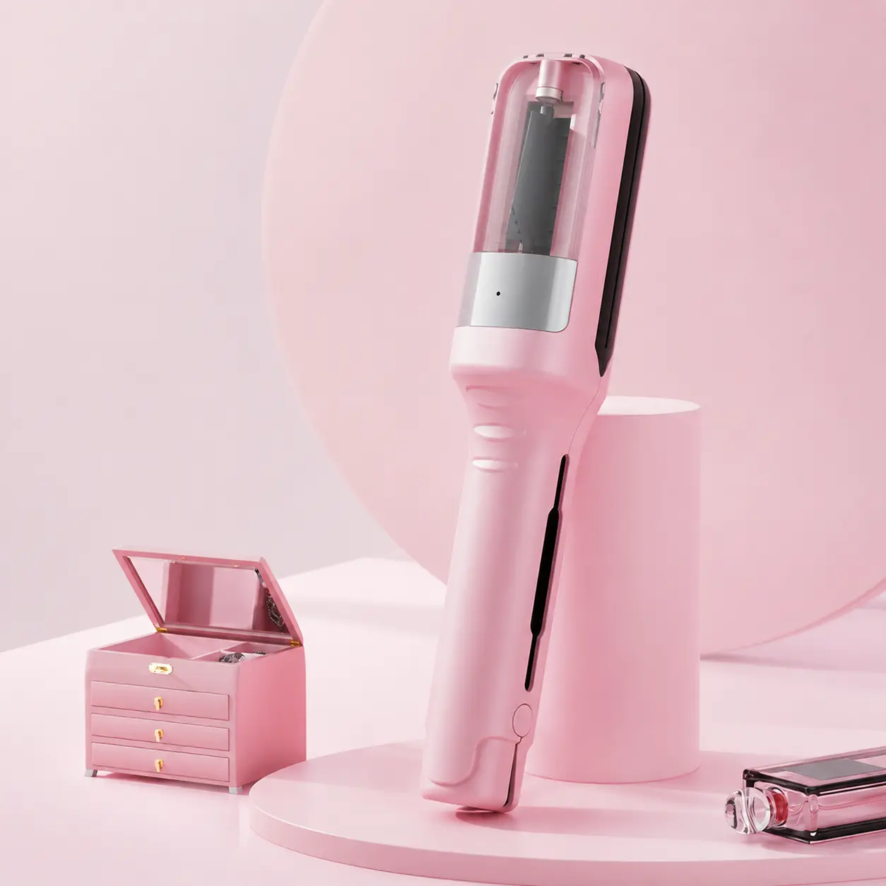 Automatic Split End Trimmer - Negative Ion Smoothing Device for Frizzy Damaged Locks, Tangle-Free Portable Daily Hair Care Tool