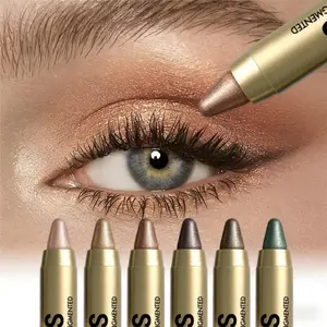 1PC Dazzling Highlighter Eyeshadow Pencil, Glitter Eyeshadow Stick, Waterproof, Long-lasting and Smudge-proof, Creates Beautiful Pearlescent Eye Makeup, Perfect as a Gift for Girls, Girlfriends, or Family Members