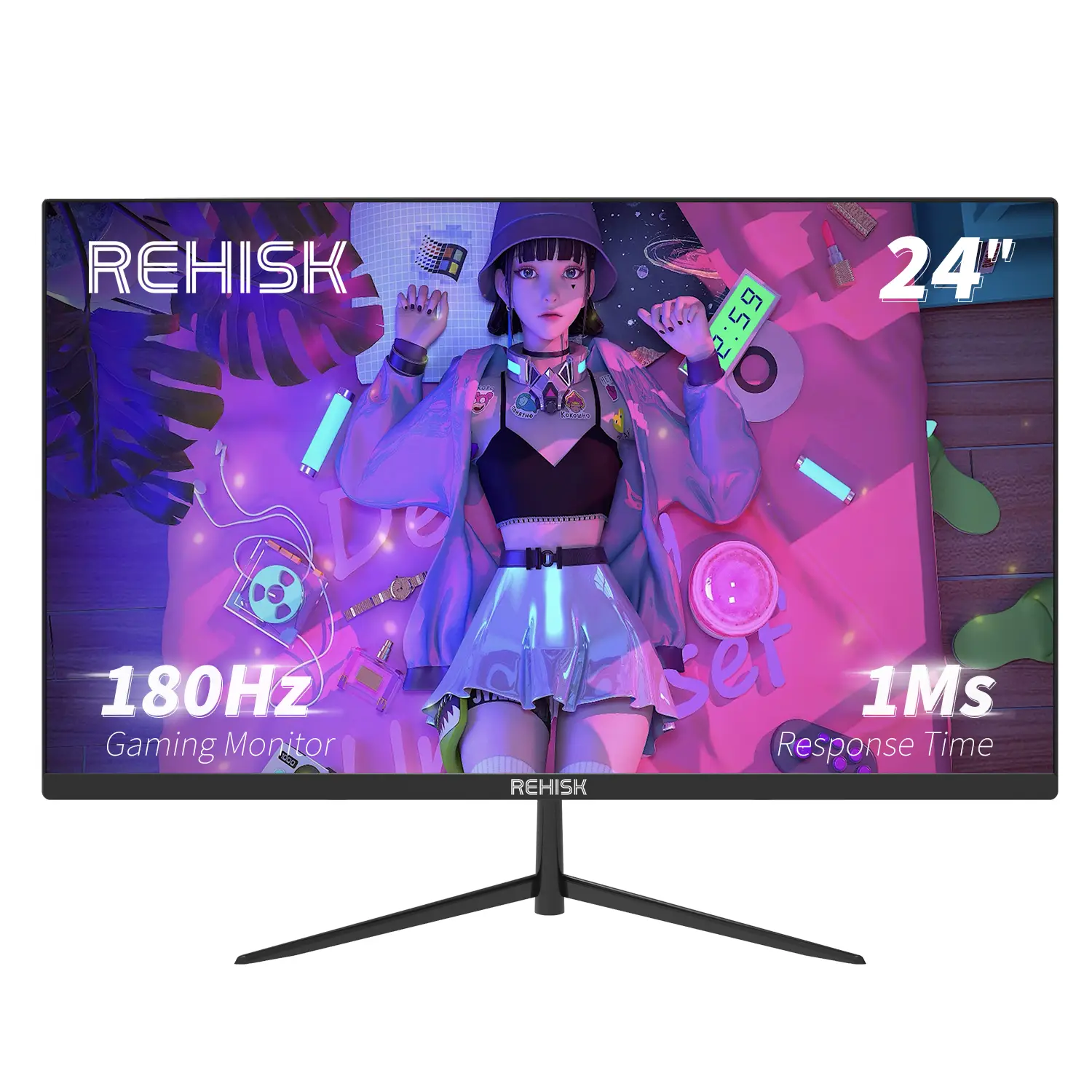 24-Inch gaming monitor - 180Hz FHD 1080P, 1ms Response Time, FreeSync Support, Wall Mount Compatible, High-Performance Gaming Screen,cheap monitor