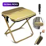 Portable Collapsible Lightweight Foldable Stool with Carry Bag & Side Pocket, Outdoor Chair for Camping, Fishing, Beach and Picnic, Folding Camping Stool, Collapsible Stools #GLOBAL PICKS