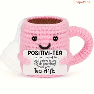 Handmade Crochet Tea Cup Cozy Kit Creative Handcraft Accessory Thoughtful Keepsake Gift For Teachers Daily Use And Personal Collection
