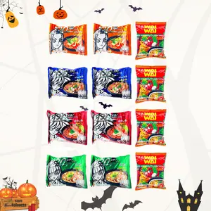 Wai Wai Instant Noodles Set –  Thai Flavor Adventure - Tom Yum Shrimp / Tom Yum Mun Goong / Hot Spicy Shrimp /  Tom Klong /  Oriental Style