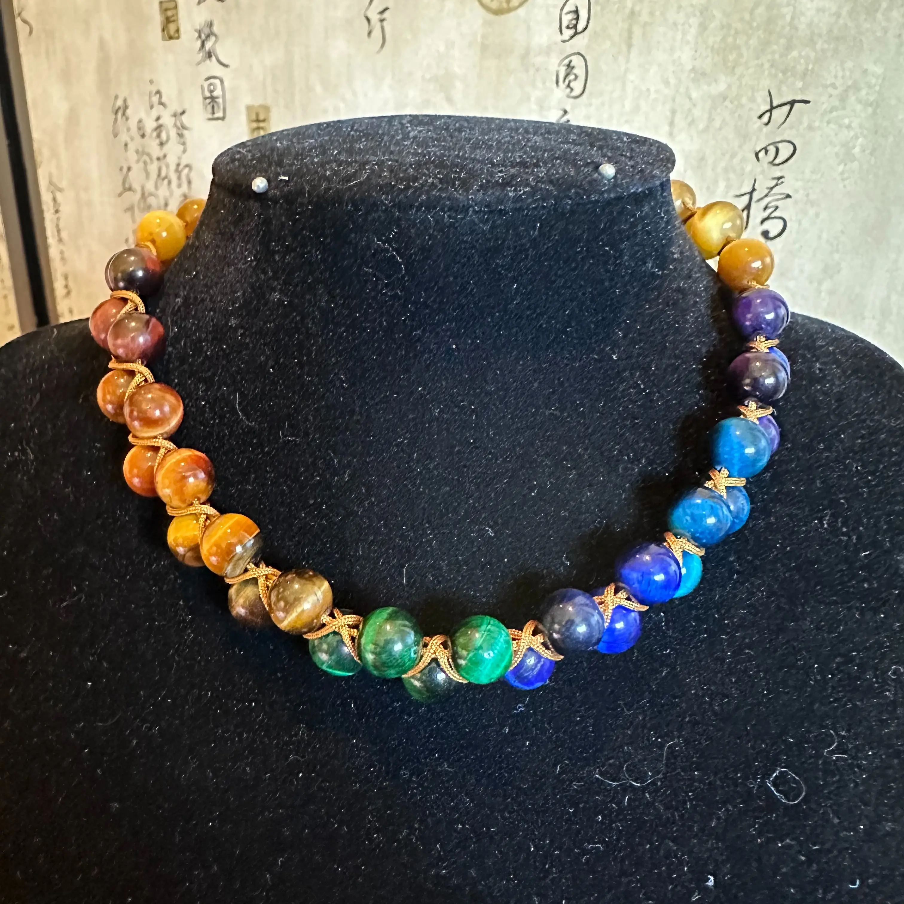 7 chakra with tiger eyes