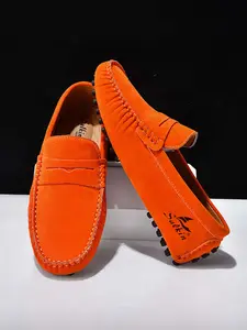 A Pair of Stylish Men's Driving Loafers, Soft-Sole Flat Slip-On Moccasins, Versatile Breathable PU Leather Casual Walking Shoes, Footwear
