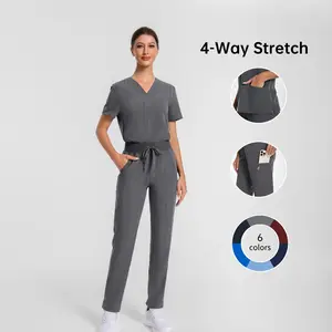 Women Graphite Essential Scrub Set Kung Fu scrubs