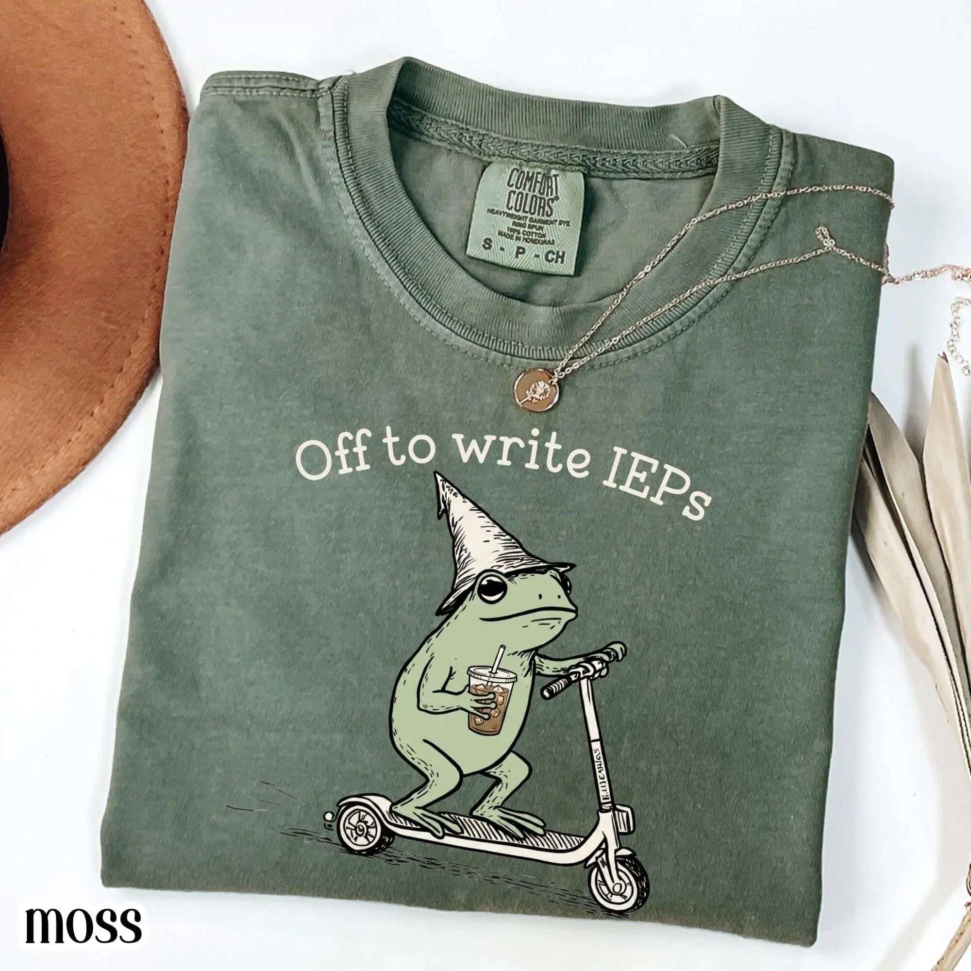 School Psychologist Comfort Colors Shirt Special Education Counselor Tshirt IEP Tee Frog Scooter Gift For SPED Inclusion Teacher Language
