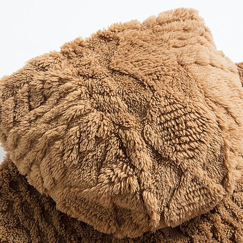 Men's Winter Fleece Hoodie – Thick, Warm Jacket; Features a Zippered Front Closure; Perfect for Various Occasions Such as Everyday Commutes and Weekend Outings, Making It a Versatile Piece in Any Man's Wardrobe. Casual Coats