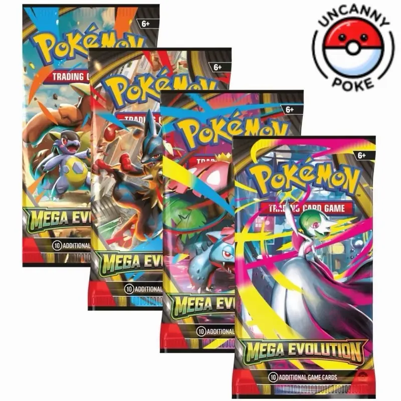 1 Mega Evolution Loose Booster Pack, random art, Pokemon, Gardevoir, Lucario - TikTok Shop 1 Mega Evolution Loose Booster Pack, random art, Pokemon, Gardevoir, Lucario - TikTok Shop