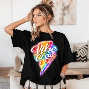 The Vibe Crew Colorful ⚡Tee or Hoodie