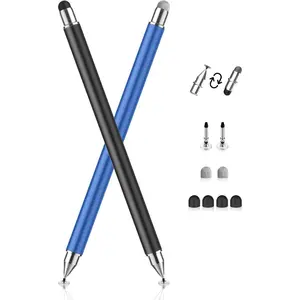 Stylus Pen for Touchscreen, 3-in-1  Capacitive Stylus Pen, High Sensitivity Precision Stylus Suitable for IPad/Pro/Air/Mini, , Android Tablets, ,   Devices(Black/Blue)