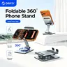 ORICO Aluminum 360° Rotation Phone Stand for Desk, Adjustable Metal Phone Holder with Stable Support Rotation for Smartphones up to 6.9 Inches, Compatible with iPhone & Android, for iPhone 18/17/16/15/14/13/12 – Silver/Grey Multipurpose Phone Holders