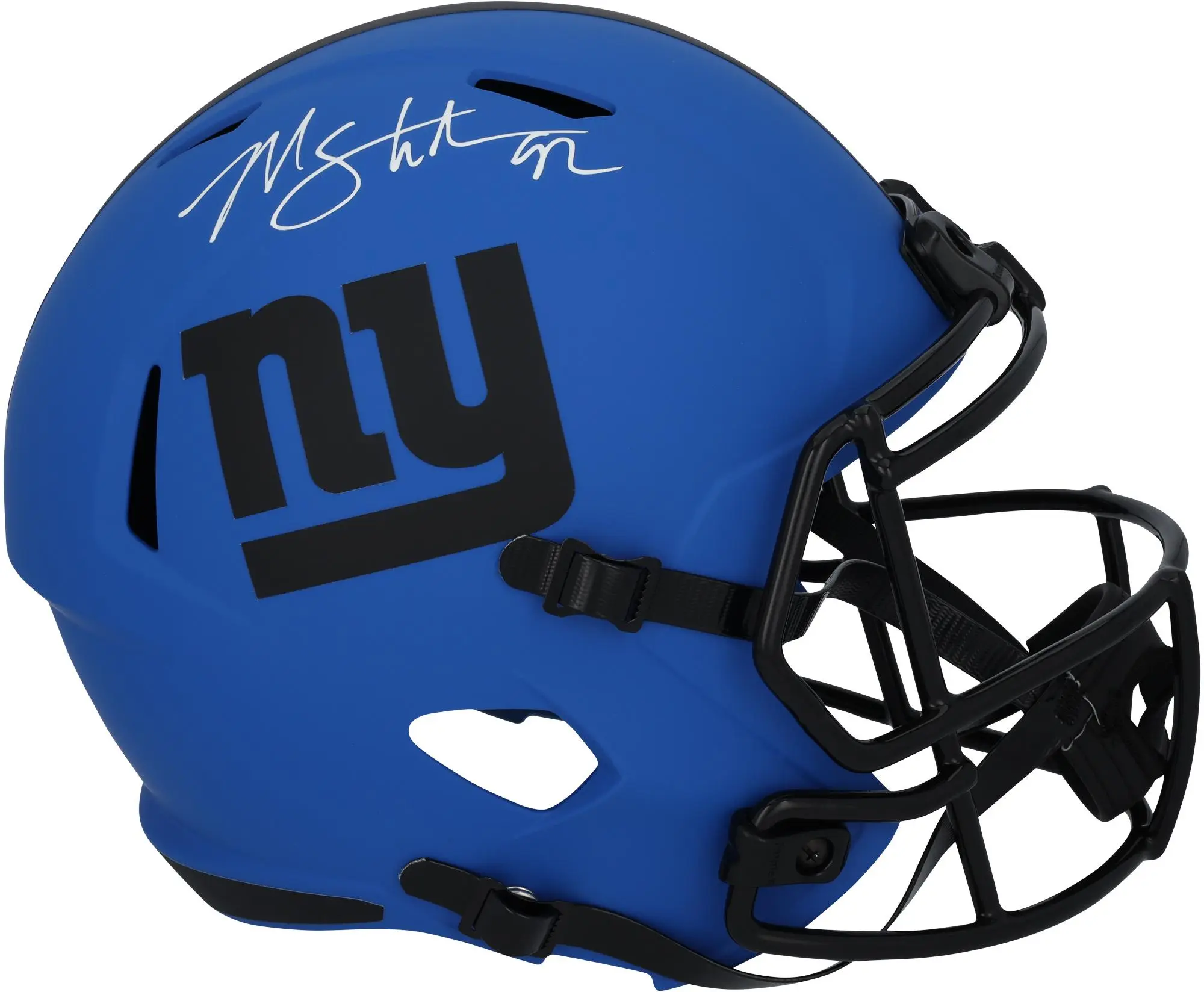 Michael Strahan New York Giants Autographed Riddell Rave Speed Replica Helmet - Fanatics Authentic Certified