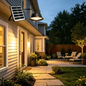 Solar Powered Hang Light, Indoor Outdoor LED Battery Operated, Auto On/off, Ip55 Waterproof, 2000 Lumens, Ideal for Barns, Gazebos, Stores, Garages