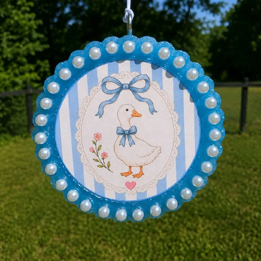 Handmade Blue Goose Car Freshie | Cute Goose Air Freshener | Car Freshie