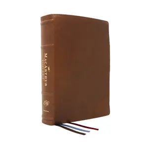 ESV, MacArthur Study Bible, 2nd Edition, Premium Goatskin Leather, Brown, Premier Collection: Unleashing God's Truth One Verse at a Time by John F. MacArthur||Thomas Nelson [Leatherbound Book]