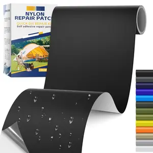 Fabric Repair Tape, Self Adhesive Nylon Repair Patch,  Outdoor Nylon Tape/Patch Kit for Down Jacket Clothing Tent Awnings Boat Cover Couches Black 4x70 inch