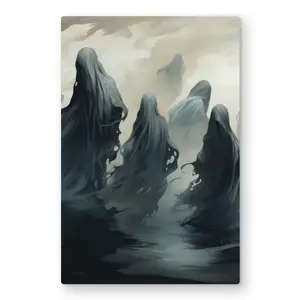 MWW C1MP2030B9OL6D 20 x 30 in. Cursed Lands - White Metal Print Wall Art for Home Decor - Unique Art