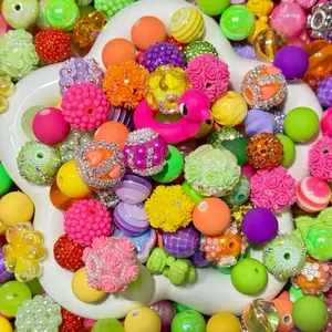 DIY Craft Bead Mix Assorted 300ml for Jewelry Making & Creative Projects Including Flowers & Fancy Beads Perfect for Enthusiasts