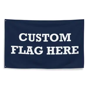 Custom Flag - Custom Print Banner with White Text on Dark Background