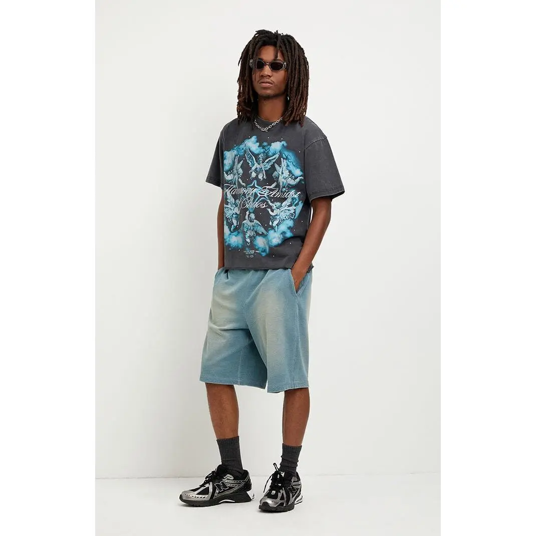 Pacsun Men's WashedÂ BlueÂ Fleece BaggyÂ Sweat Shorts
