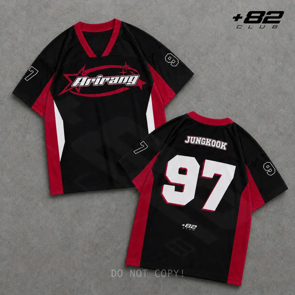 Kpop Sideline Football Jersey, Bang Tan Arirang World Tour Concert Outfit For Fan, Bangtan V Suga RM J-Hope Oversized Custom Shirt