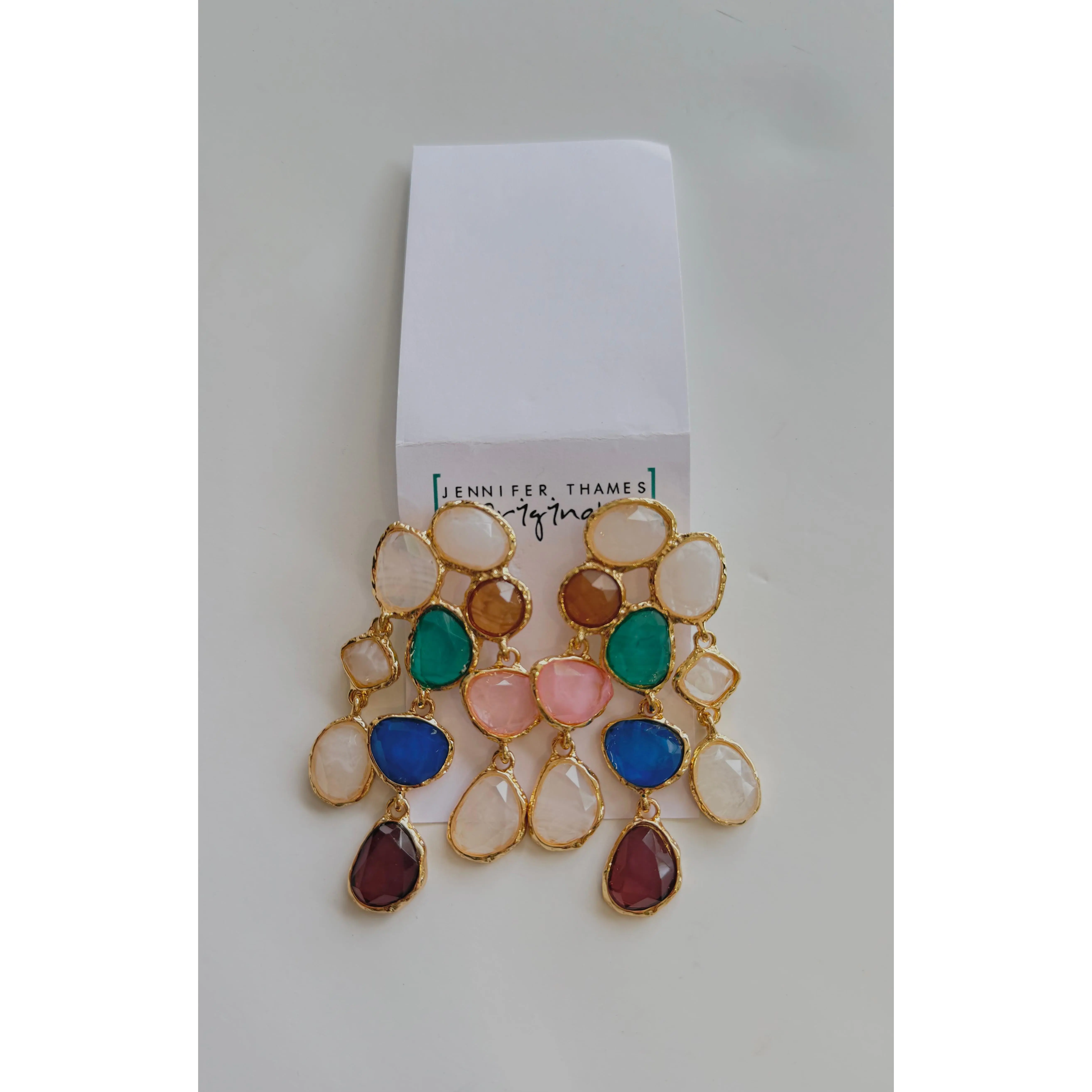 Gemstone Dangle Earrings