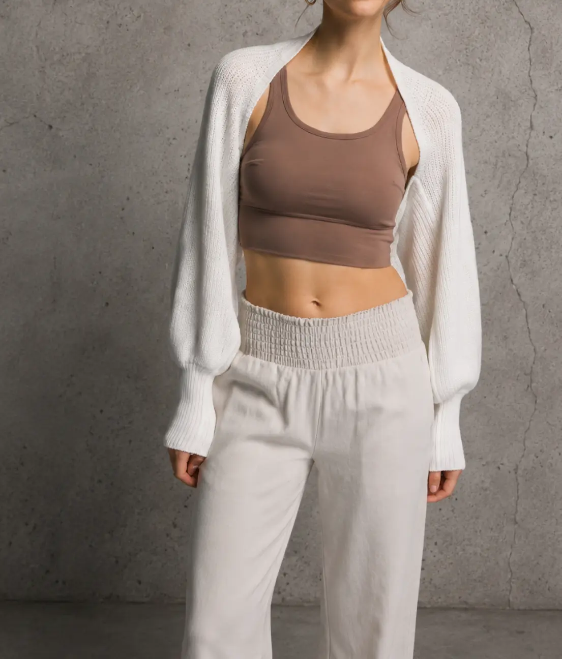 Knitted Cropped  Sweater