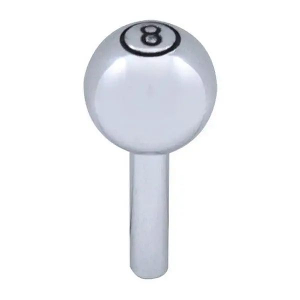 (2) Classic Vintage Car Pickup Truck Large Chrome 8 Ball Door Locks Knobs Caps