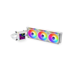 LIAN LI Galahad II LCD SL-INF 360 White Liquid Cooler, Intel LGA 1851/1700/1200 & AMD AM5/AM4 Compatible - GA2ALCD36INW