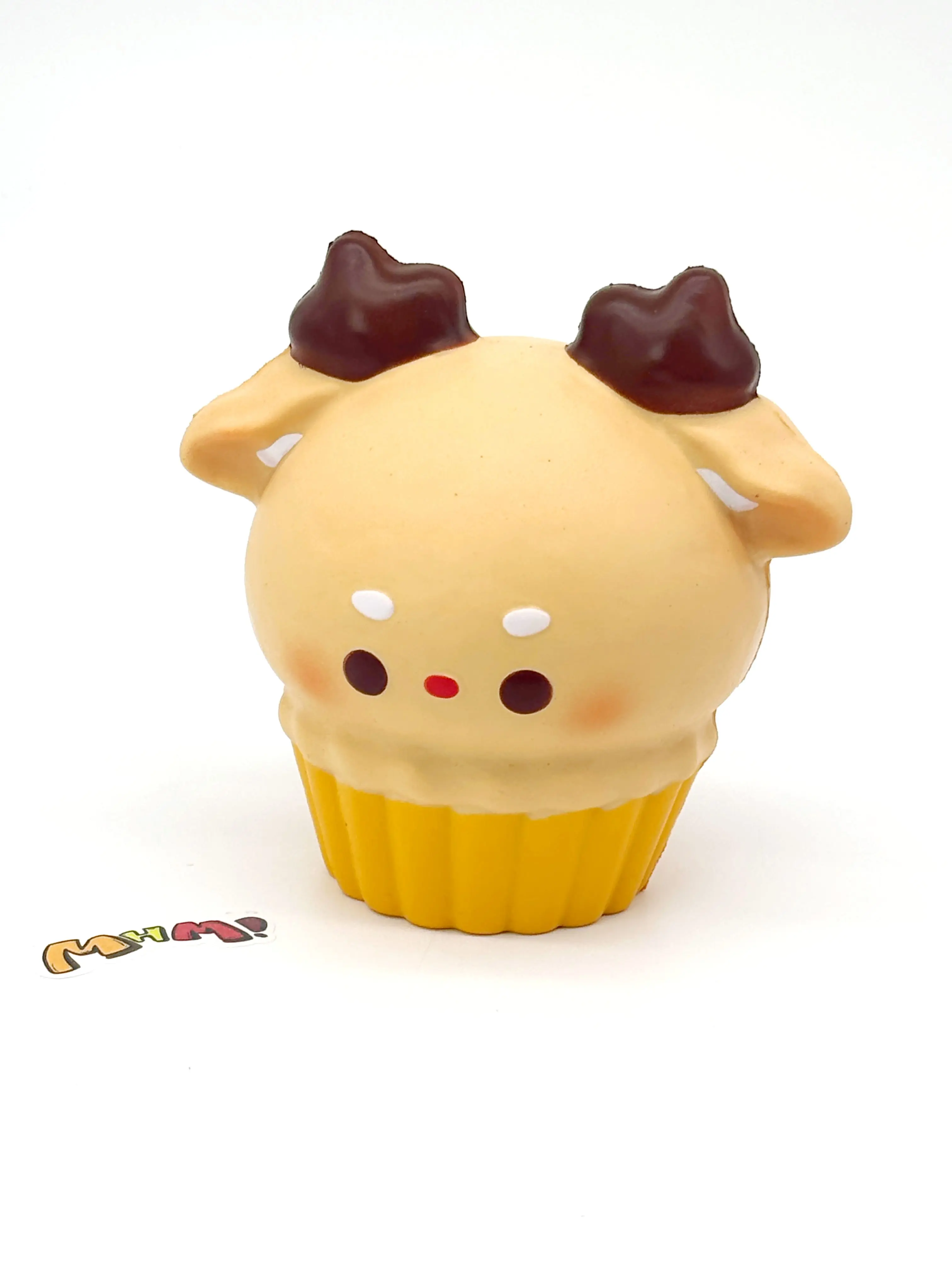 MHM Soft Silicone Series: Reindeer Cupcakes, Holiday Gifts, Realistic Food Shapes, Squishy and Soft, Slow-Rebound Stress-Relief Toys