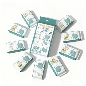 Eco-Friendly Compact Cleaning Kit for Active Lifestyles, 8 Individual Packs (64 Mini Wipes) for Travel, Outdoor Gear Use