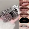 Gothic Dark Lipstick Set Silky Lip Glaze Long Lasting Makeup Nourishing Moisturizing film noir Lip Glossy Non Stick Cup Smooth High Quality Non Drying Cosmetic