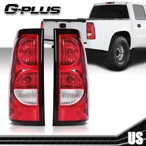 Fit For 03-06 Chevy Silverado 1500 2500 3500 Tail Lights Red W/ Harness,All Models Rear Lamps Left & Right Luces Traseras,Faros Traseros