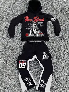 Men's Casual Sportswear Set, sweatsuit matching set, Stylish Streetwear, Fashionable Comfortable Wear, Trendy Men's Clothing for Daily Use, Fall outfit