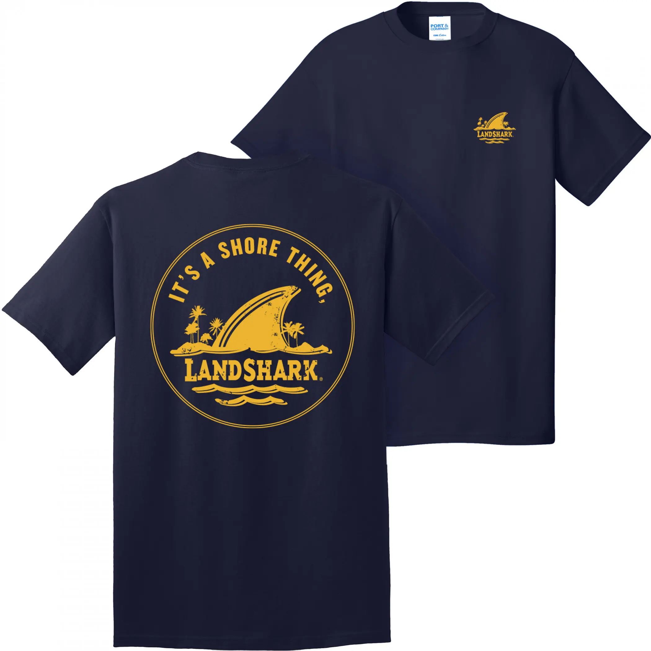 LandShark Lager T-Shirt – Beach Vibes, It's a Shore Thing Graphic Tee, Relaxed Fit, Soft Cotton Unisex Casual Wear